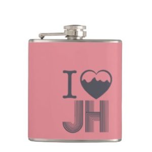 I heart Jackson Hole Flask