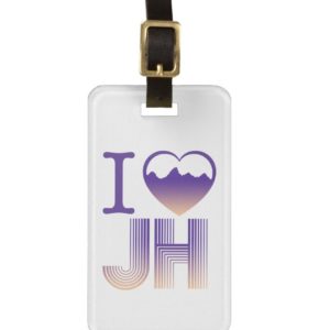 I heart Jackson Hole luggage tag