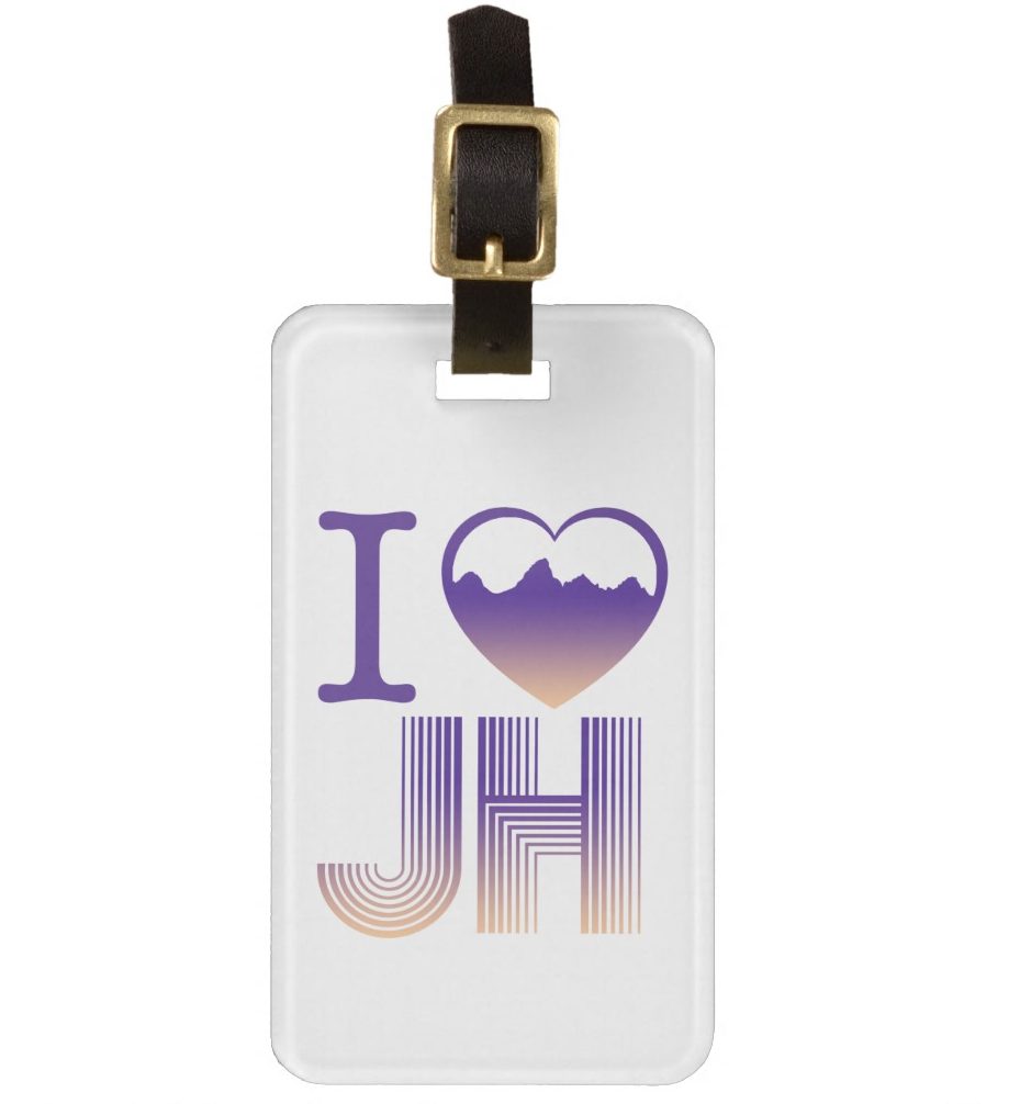 I heart Jackson Hole luggage tag