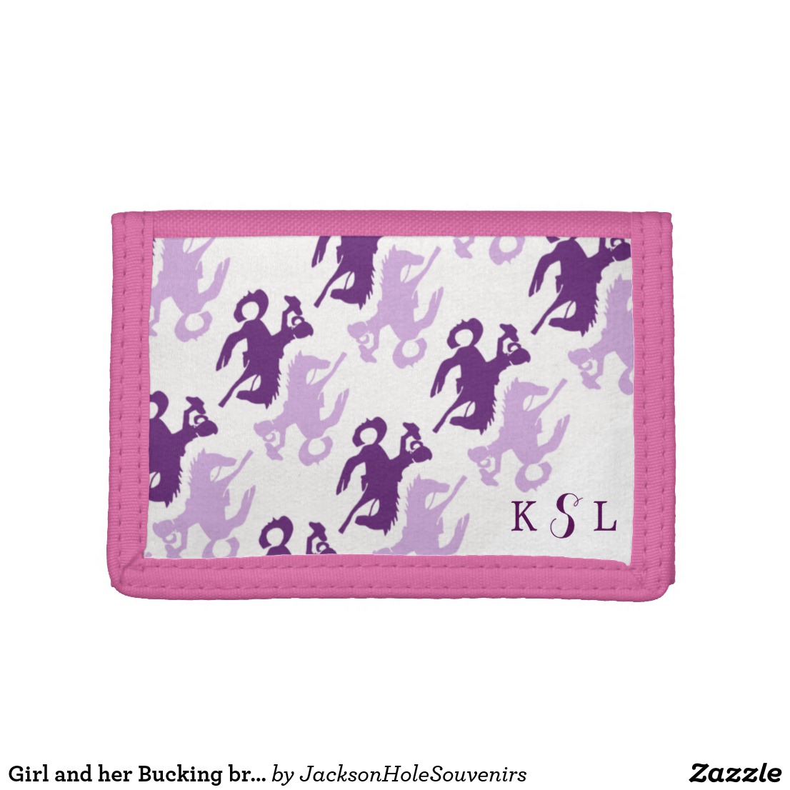 Girl and Bucking Bronco wallet