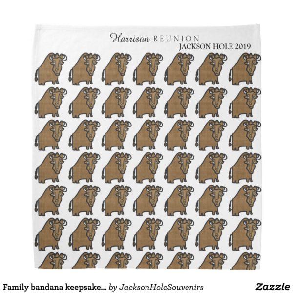 Family Vacation Bison Bandana
