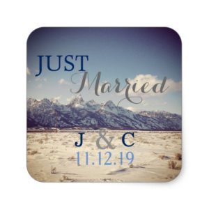 Jackson Hole Wedding winter sticker
