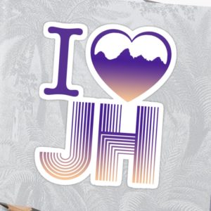 I heart Jackson Hole Sticker