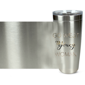 Go West Young Woman Tumbler for sale