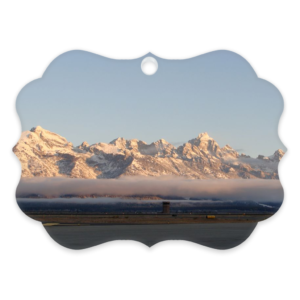 Winter Jackson Hole Airport  Acrylic Ornaments