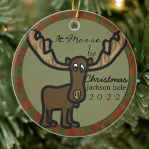Jackson Hole Moose Christmas ornament for sale