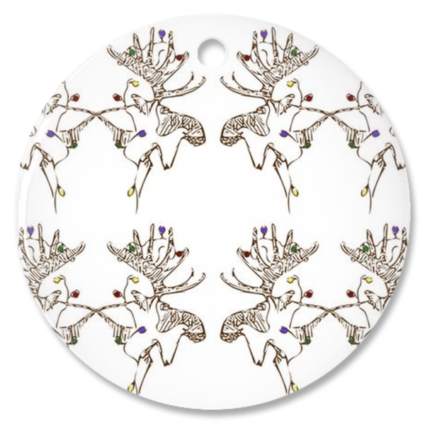 Porcelain Ornaments Moose