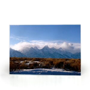 Winter In Jackson Hole Glass Cutting Boards