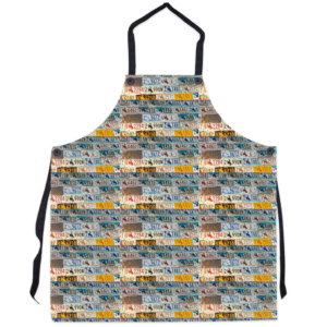 Wyoming license plate apron for sale