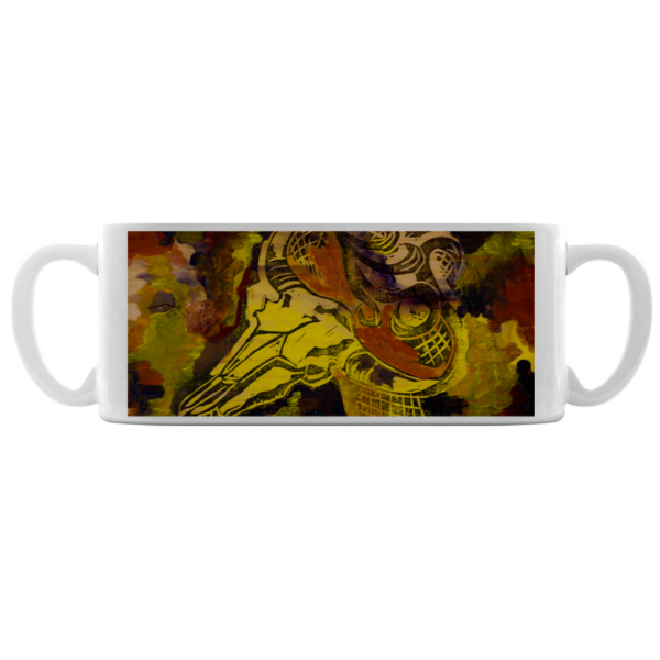 Bison Skull Print Mug