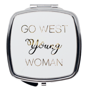 Go West Young Woman Compact mirror for sale