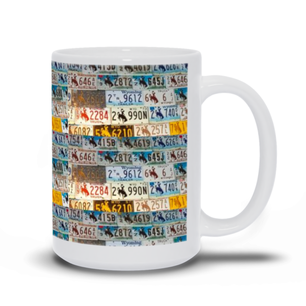 Wyoming License Plate Mugs