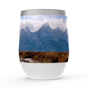 Jackson Hole Winter Wine glass for sale