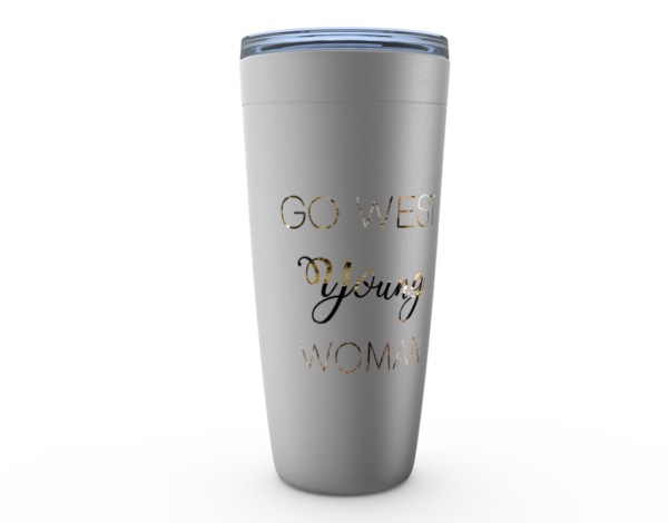 Go West Young Woman Tumbler - Image 2
