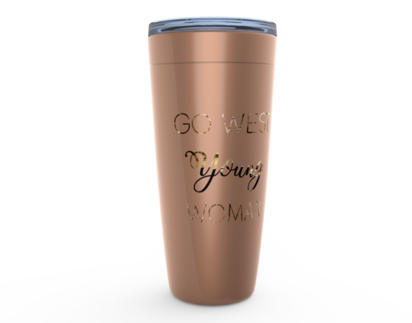 Go West Young Woman Tumbler - Image 3