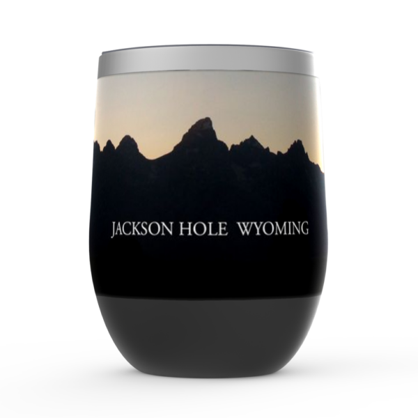Jackson Hole Sunset Wine Tumblers