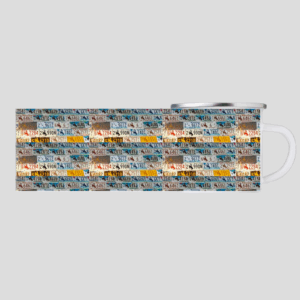 Wyoming License Camp Plate Mugs